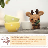 Wool felt DIY kit - Little Deer in Cup