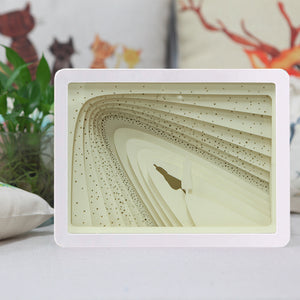 3D Paper Cutting Light Box, ABS Frame (White) - My Space