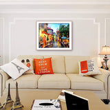 Diamond Painting DIY Kit,Full Drill, 50x40cm- Streets in Old Time