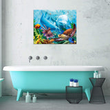 Diamond Painting DIY Kit,Full Drill, 50x40cm- Under the Sea