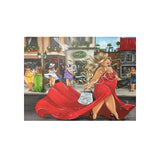 Diamond Painting DIY Kit,Full Drill, 40x30cm- Confident Woman Go Shopping