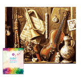 Easy Craft Paint by Number DIY Kit, 50x40cm- Musical Instruments