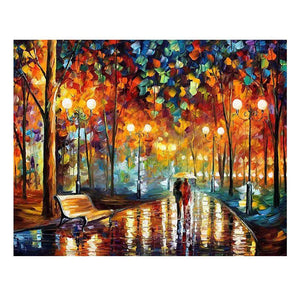 Diamond Painting DIY Kit,Full Drill, Walking in Woods