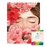 Easy Craft Paint by Number DIY Kit, 50x40cm- Girl Smelling